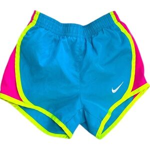 Nike Little Girl Bright Neon Active Athletic Shorts Size XS Dri Fit
